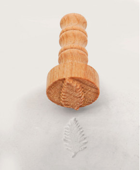 Clay Stamp - Tropical Leaf